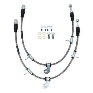 BMW 330i Brake Hose - Rear - R1 Concepts - Stainless Steel - `01-`05 BMW 330i Brake Hose - Rear - R1 Concepts - Stainless Steel - `01-`05